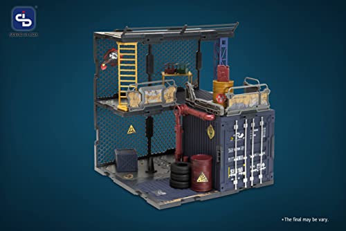 FRESH RETRO 1/24 SCALE DIORAMA BUILDING SET SIB10 CONTAINER WAREHOUSE