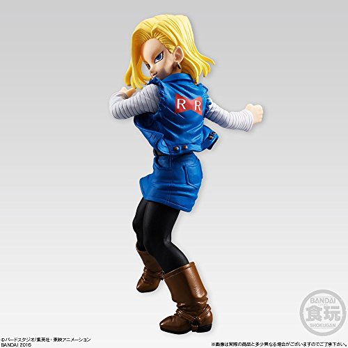 Ju-hachi Gou (Android 18) Bandai Shokugan Candy Toy Dragon Ball STYLING Dragon Ball Z - Bandai