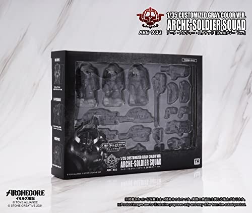 TOYS ALLIANCE LIMITED ARC-X02 "ARCHE-YMIRUS" 1/35 SCALE ARCHE-SOLDIER SQUAD CUSTOMIZED GRAY COLOR VER.