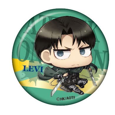 "Attack on Titan" Chimi Chara Can Badge Levi
