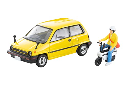 1/64 Scale Tomica Limited Vintage NEO TLV-N272b Honda City R (Yellow) with Motocompo 1981