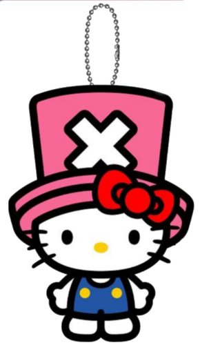 "One Piece x Hello Kitty" Mascot Ball Chain Hello Kitty