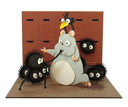 "Spirited Away" Bou & Makkuro-Kurosuke & Yu-bird Miniatuart Kit Studio Ghibli Mini (MP07-60)
