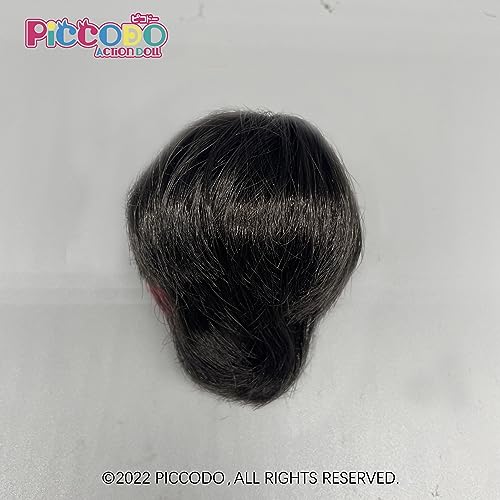 PICCODO DOLL WIG MULLET HAIR (RED HIGHLIGHT)
