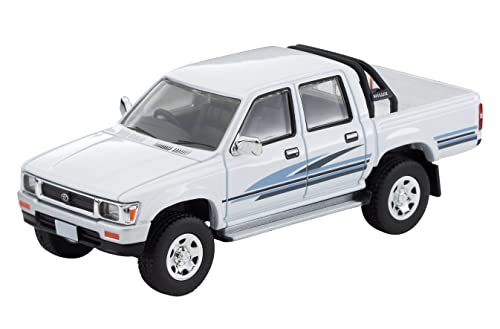 1/64 Scale Tomica Limited Vintage NEO TLV-N256b Toyota Hilux 4WD Pick Up Double Cab SSR (White) 1991