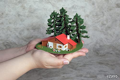 "Heidi, Girl of the Alps" Anitecture 06 1/150 Scale Paper Kit Heidi's House (Alm Mountain Lodge)