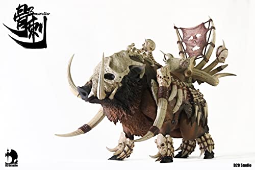 D20studio BATTLE BOAR BONESTABBER (BROWN) 1/12 SCALE ACTION FIGURE