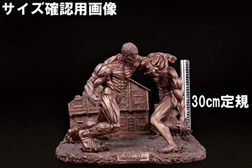 "Attack on Titan" Eren vs Armored Titan Polyresin Super Large Diorama