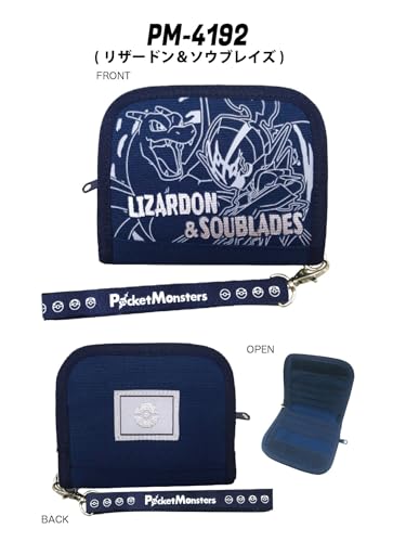 "Pokemon" Round Wallet Navy (Charizard & Soublades) PM-4192-NVY