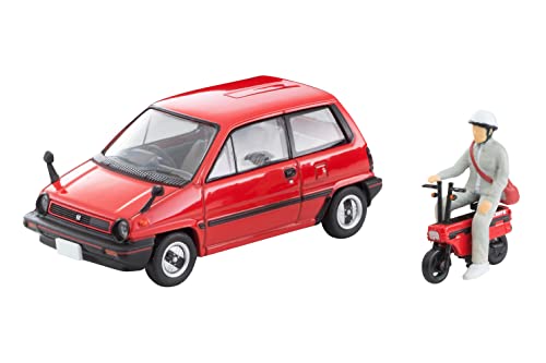 1/64 Scale Tomica Limited Vintage NEO TLV-N272a Honda City R (Red) with Motocompo 1981