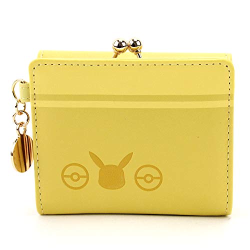 "Pokemon" Embossed Series Clasp Mini Wallet Yellow PM-2895