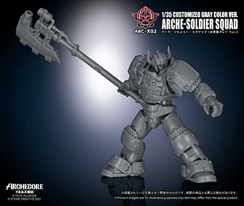 TOYS ALLIANCE LIMITED ARC-X02 "ARCHE-YMIRUS" 1/35 SCALE ARCHE-SOLDIER SQUAD CUSTOMIZED GRAY COLOR VER.