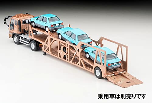 1/64 Scale Tomica Limited Vintage NEO TLV-N225c Isuzu 810EX Car Transporter (Antico ASZ022 Vehicle Transport Trailer) (Brown)