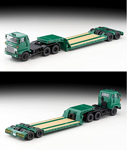 1/64 Scale Tomica Limited Vintage NEO TLV-N173b Hino HH341 Heavy Machine Transport Trailer (Green)