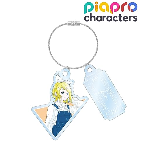 Piapro Characters Original Illustration Kagamine Rin Early Summer Outing Ver. Art by Rei Kato Twin Wire Acrylic Key Chain