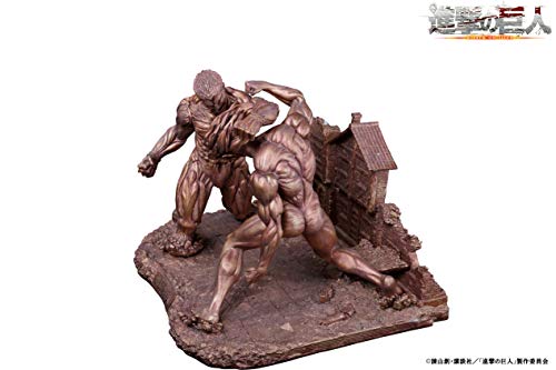 "Attack on Titan" Eren vs Armored Titan Polyresin Super Large Diorama Bronze Ver.