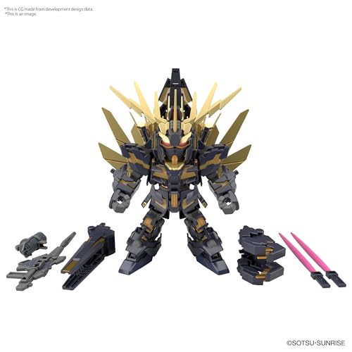 SD Gundam Cross Silhouette "Mobile Suit Gundam Unicorn" Unicorn Gundam 2 Banshee & Banshee Norn Parts Set