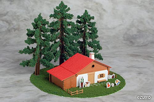"Heidi, Girl of the Alps" Anitecture 06 1/150 Scale Paper Kit Heidi's House (Alm Mountain Lodge)