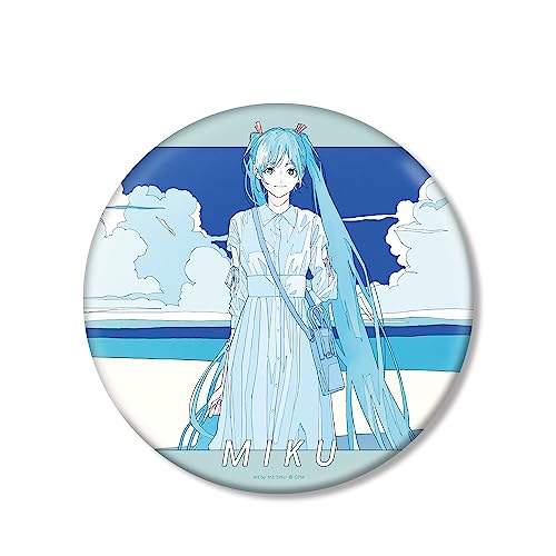 Piapro Characters Original Illustration Hatsune Miku Early Summer Outing Ver. Art by Rei Kato Big Can Badge