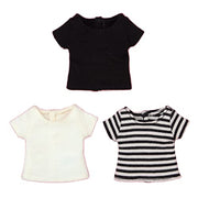 【Cross World Connections】Produced by Junie Moon Dear Darling Fashion for Dolls Basic T-shirt Set (22cm Doll Size) Monotone