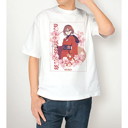 "Hatsune Miku" Sakura Miku Original Illustration MEIKO Art by kuro Big Silhouette T-shirt (Unisex S Size)