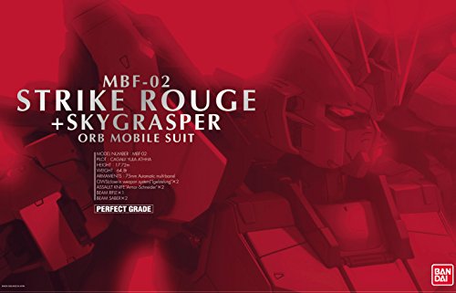 FX-550 Skycl Skygrasper MBF-02 Strike Rouge MBF-02 + AQM / E + X01 AILE Strike Rouge MBF-02 Strike Rouge + Skygrasper - 1/60 Échelle - PG (# 11) Kidou Senshi Gundam Germe - Bandai