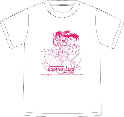 "Vocaloid" Hatsune Miku Cosmo-Loid T-shirt White x Pink (M Size)
