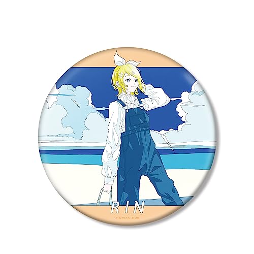 Piapro Characters Original Illustration Kagamine Rin Early Summer Outing Ver. Art by Rei Kato Big Can Badge