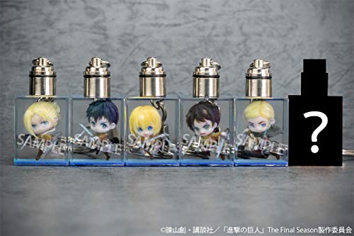 "Attack on Titan" Trading Full Color 3D Crystal Key Chain A Ver. Complete Box