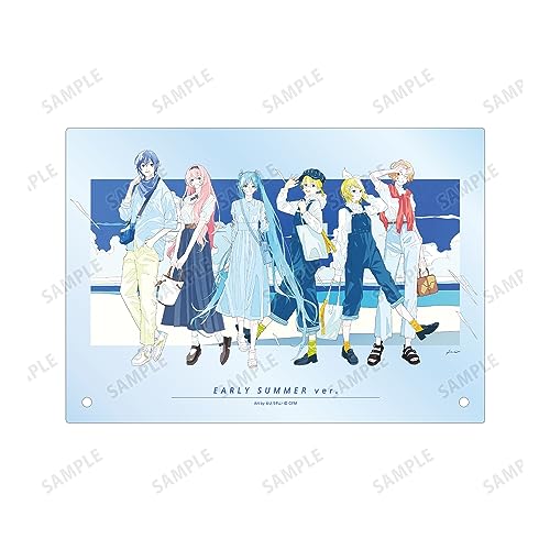 Piapro Characters Original Illustration Group Early Summer Outing Ver. Art by Rei Kato A5 Acrylic Panel