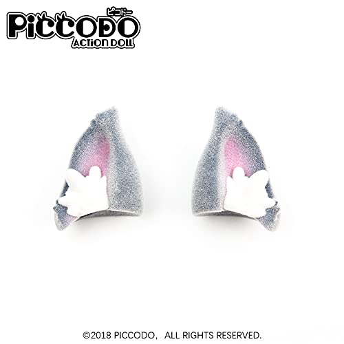 PICCODO ACTION DOLL FLOCKING CAT EARS GREY-B