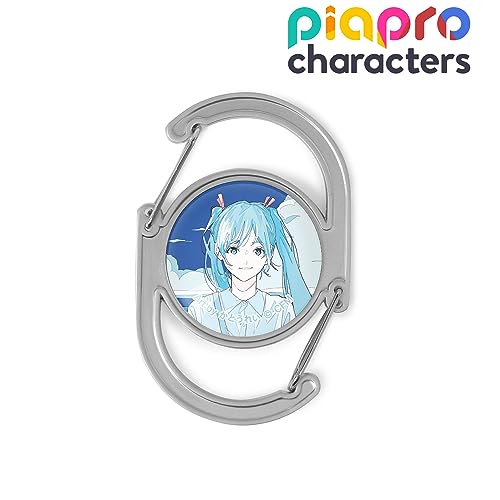 Piapro Characters Original Illustration Hatsune Miku Early Summer Outing Ver. Art by Rei Kato Glass Carabiner