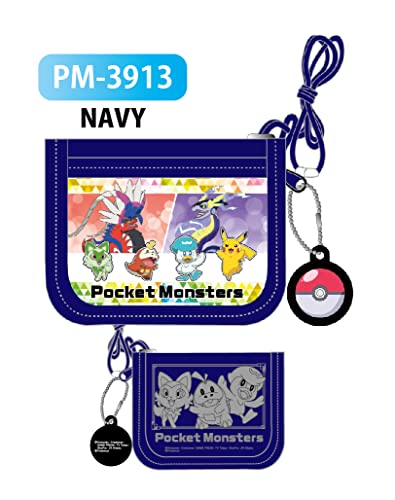 "Pokemon" RF Wallet Navy PM-3913-NVY