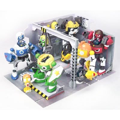 Dororo Heichou Giroro Gochou Keroro Gunsou Kururu Souchou Tamama Nitouhei Keroro Robo Set + Keron Army Development Factory Keroro Gunsou Plamo Collection (DX-01)Plamo Keroro Gunsou - Bandai