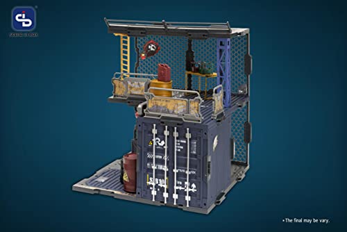 FRESH RETRO 1/24 SCALE DIORAMA BUILDING SET SIB10 CONTAINER WAREHOUSE