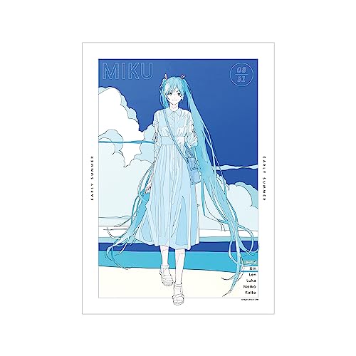 Piapro Characters Original Illustration Hatsune Miku Early Summer Outing Ver. Art by Rei Kato A3 Matted Poster