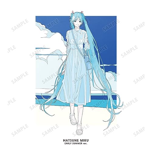 Piapro Characters Original Illustration Hatsune Miku Early Summer Outing Ver. Art by Rei Kato T-shirt (Ladies' M Size)