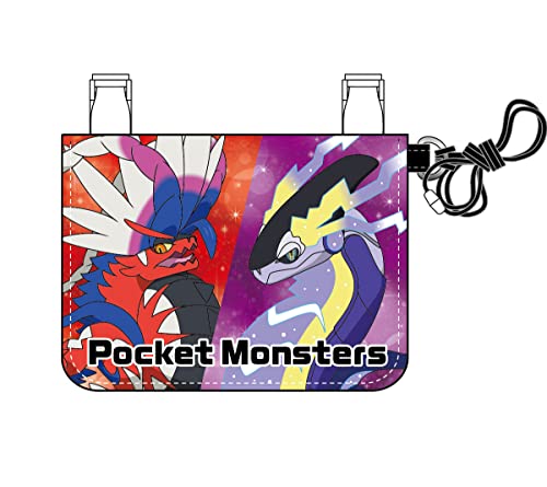 "Pokemon" Mini Odekake Wallet with Neck Cord Black PM-3931-BK