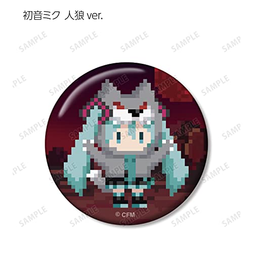 Piapro Characters Trading Can Badge One Night Werewolf Collaboration Pixel Art Ver.
