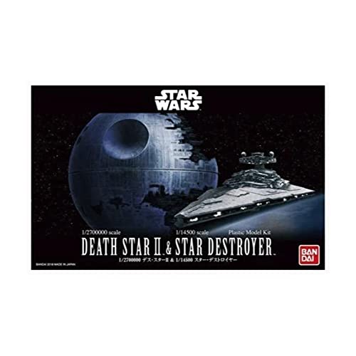 "Star Wars" 1 / 2.700.000 Scala Death Star Star II e 1 / 14.500 Scale Star Destroyer