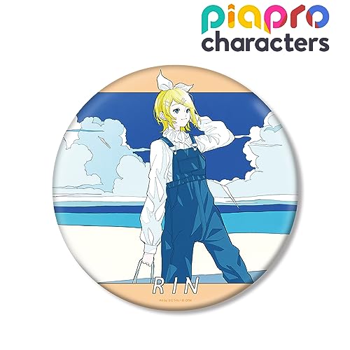 Piapro Characters Original Illustration Kagamine Rin Early Summer Outing Ver. Art by Rei Kato Big Can Badge