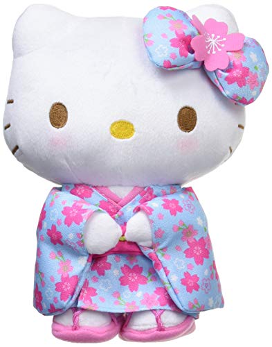 "Hello Kitty" Sakura Kimono Plush Light Blue S