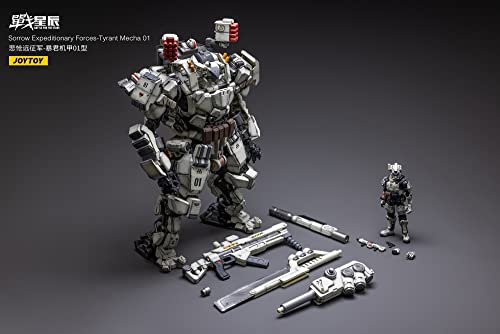 JOYTOY Battle for the Stars Sorrow Expeditionary Forces Tyrant Mecha 01 With Pilot 1/18 Scale Figure Set