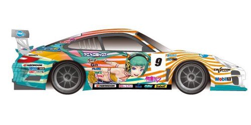 Hatsune Miku 2010 Hatsune Miku GOOD SMILE Racing Porsche 911 GT3 R (Porsche 997 GT3 R-Round 6 (Suzuka) version)-1/24 scale-Itasha GOOD SMILE Racing-Fujimi