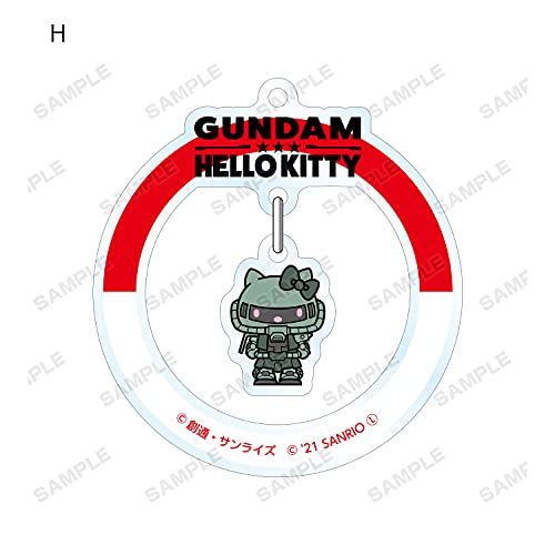 "Gundam & Hello Kitty" Trading Yurayura Acrylic Key Chain