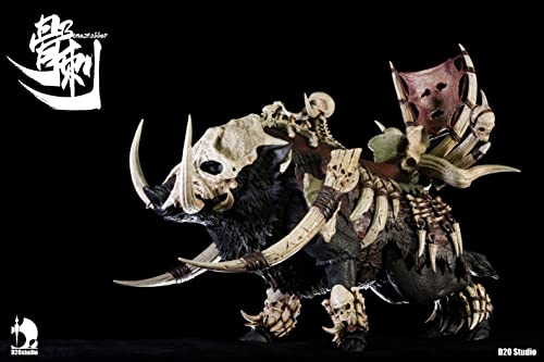 D20studio BATTLE BOAR BONESTABBER (BLACK) 1/12 SCALE ACTION FIGURE
