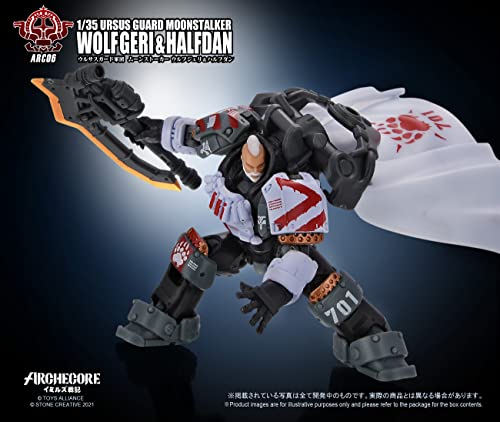 TOYS ALLIANCE LIMITED ARC-06 "ARCHE-YMIRUS" 1/35 SCALE URSUS GUARD MOONSTALKER WOLF GERI & HALFDAN