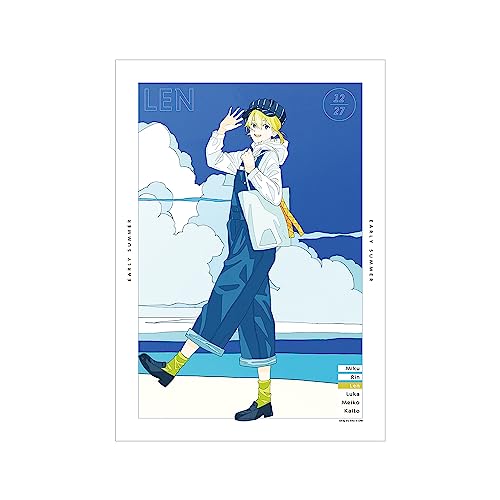 Piapro Characters Original Illustration Kagamine Len Early Summer Outing Ver. Art by Rei Kato A3 Matted Poster