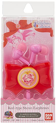 "Sailor Moon" Ribbon Form Reel Type Stereo Earphones Prism Heart Compact SLM-34C