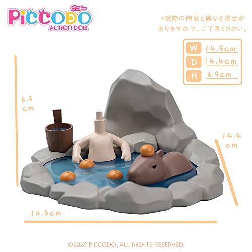PICCODO ACTION DOLL DIORAMA HEAD STAND ONSEN DOLL-WHITE